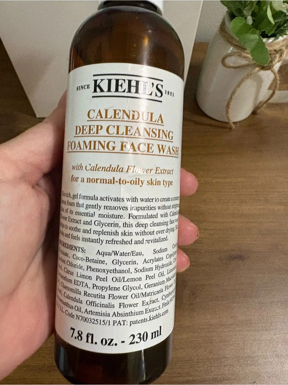 Kiehl’s Calendula Deep Cleansing Foaming Face Wash 7.8oz